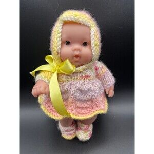 Berenguer Life Like Baby Doll with Hand Crocheted outfit